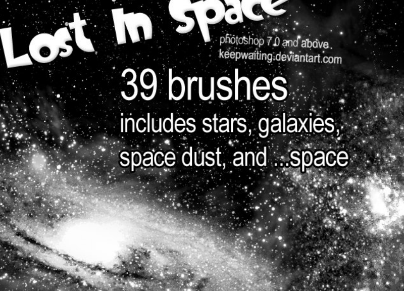 30款宇宙星空背景效果PS笔刷
