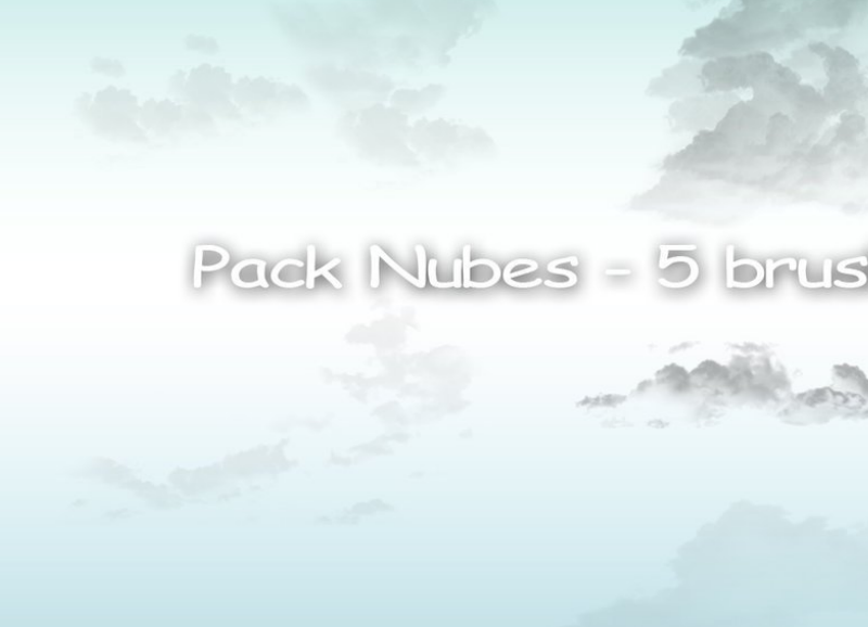 5款云彩云朵装饰效果PS笔刷