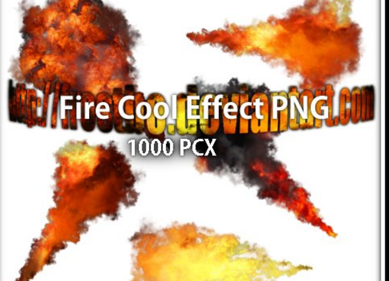 5种火焰爆炸和喷射效果PS笔刷