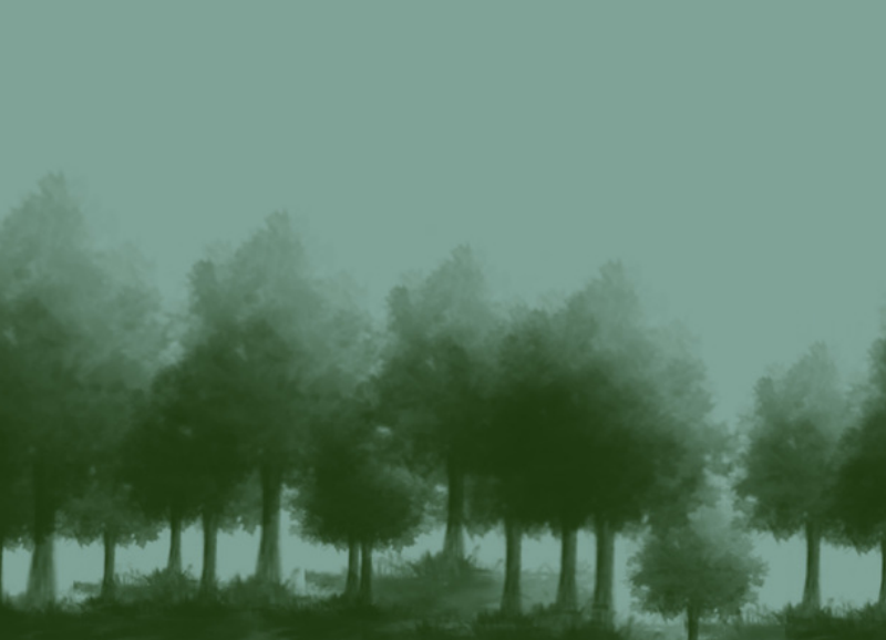 CG绘画常用的树木PS笔刷