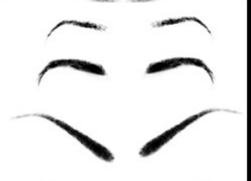 人物逼真的眉毛笔刷