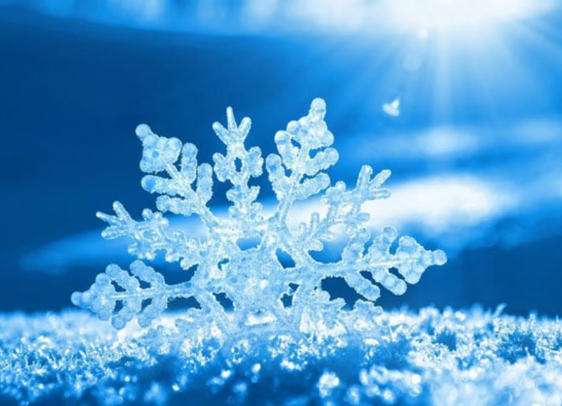 冬季唯美的雪花形状笔刷