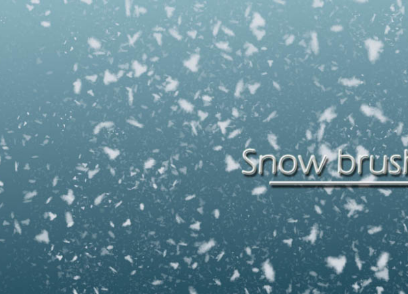 冬季鹅毛大雪PS笔刷