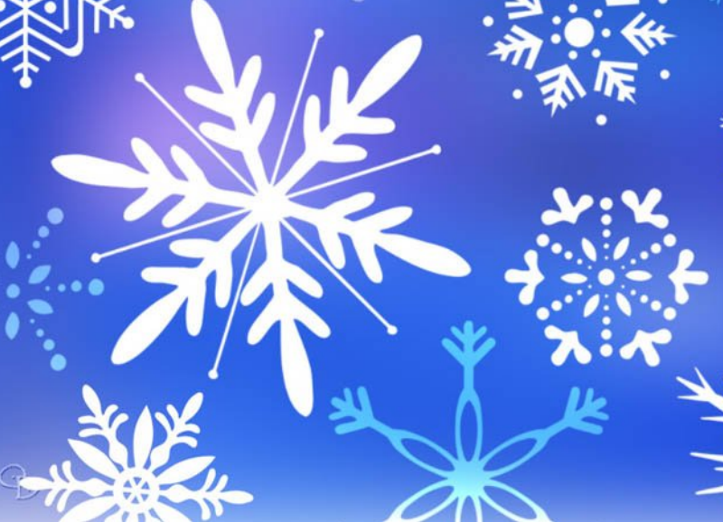 创意的雪花图形PS形状