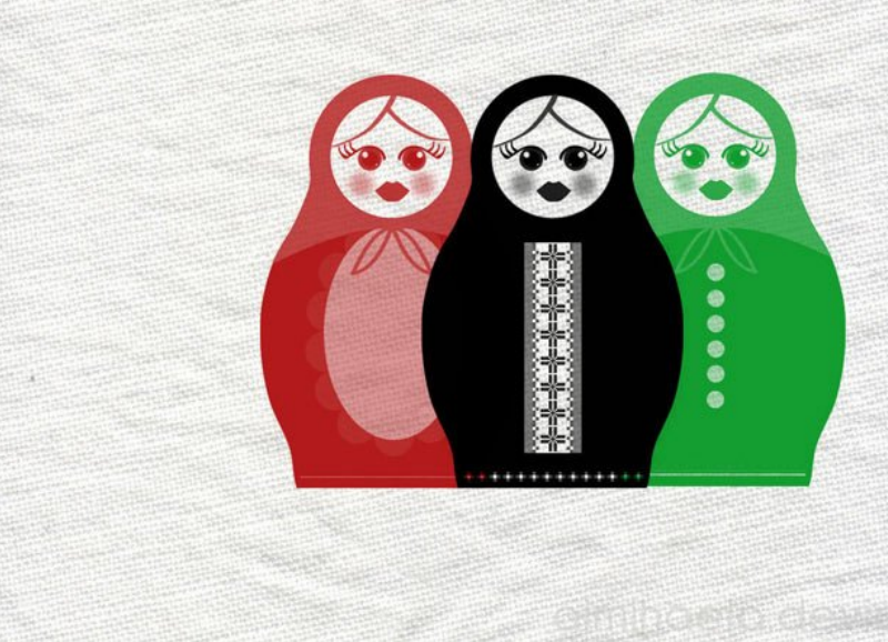 可爱的俄罗斯娃娃PS笔刷