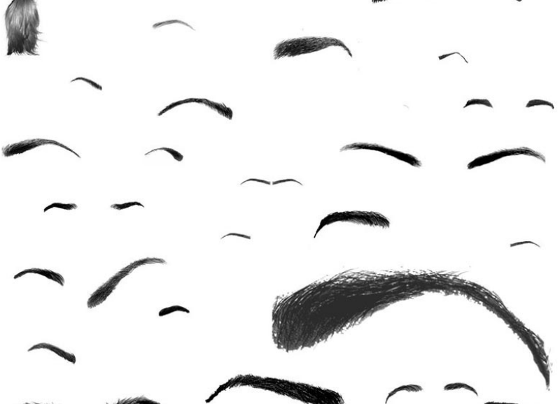 女性眉毛PS笔刷