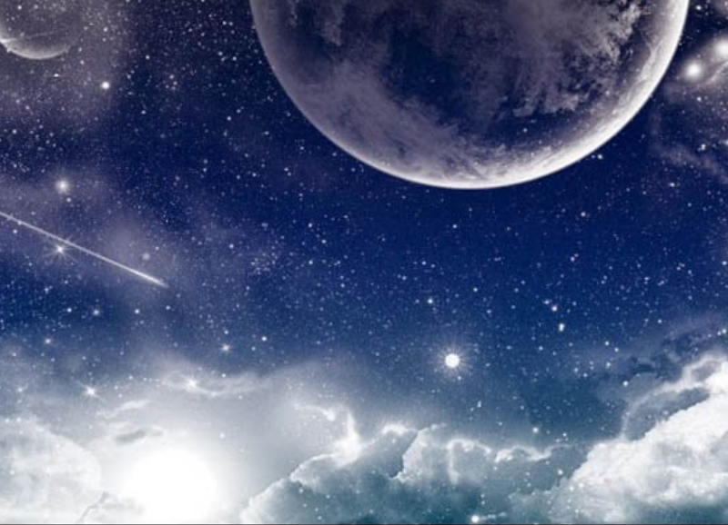 宇宙星空和星光装饰PS笔刷