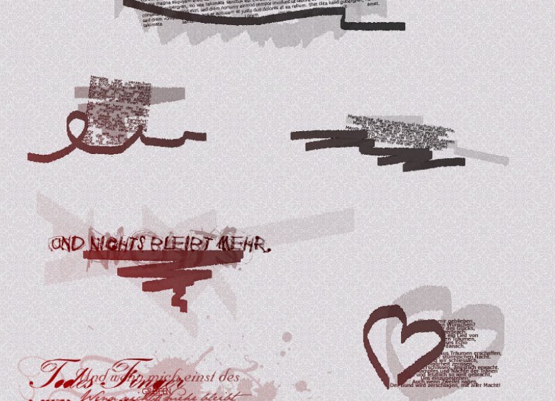 手绘涂鸦装饰元素PS笔刷