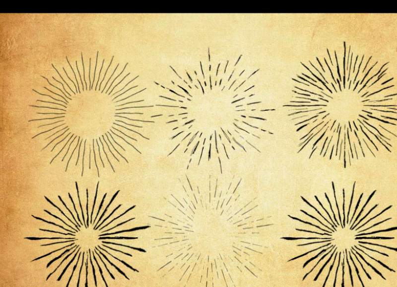 手绘爆炸特效PS笔刷