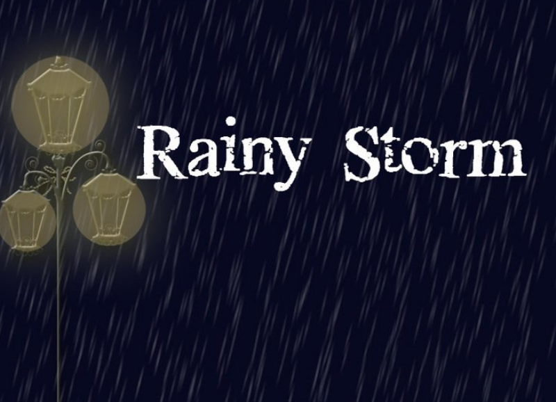 暴风雨和下雨线条笔刷