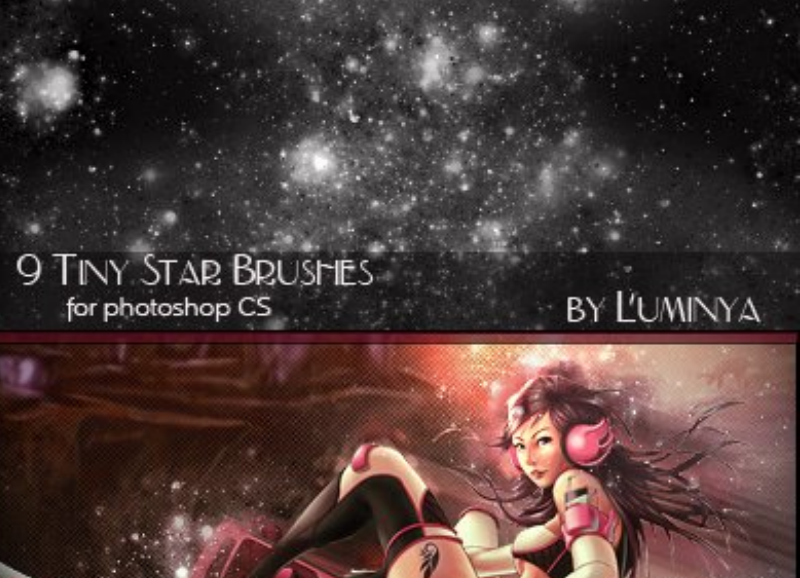 梦幻唯美的星空背景PS笔刷