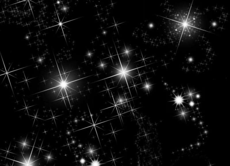 梦幻的十字星光装饰PS笔刷