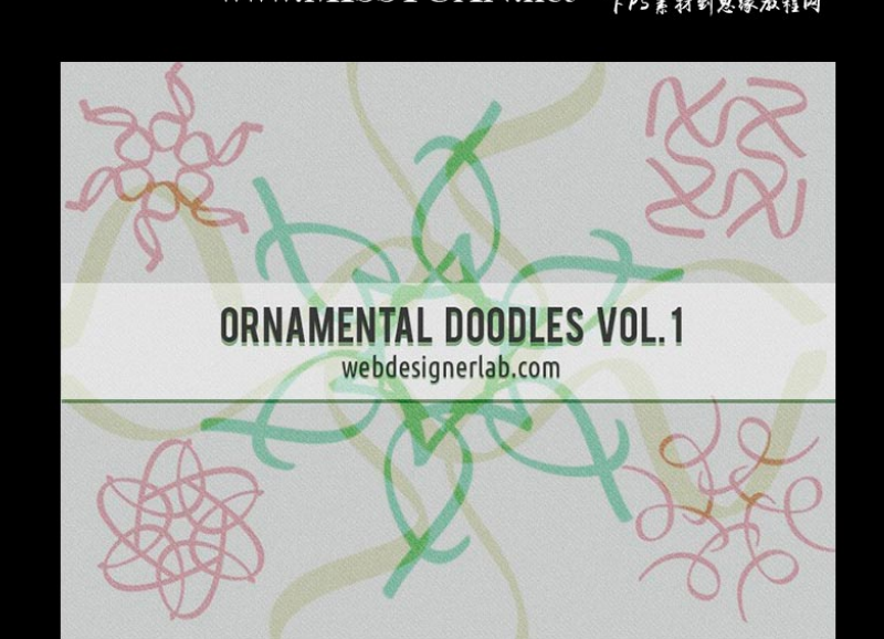 涂鸦花纹装饰PS笔刷
