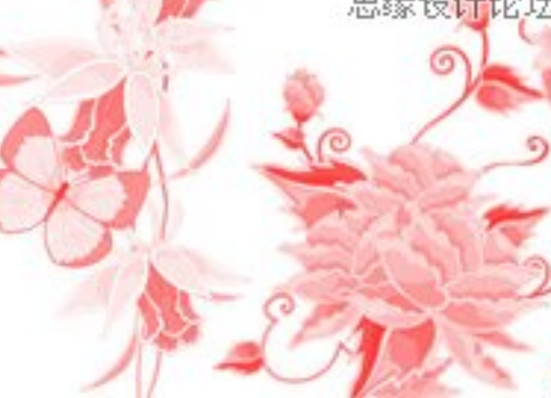 漂亮蝴蝶花朵笔刷