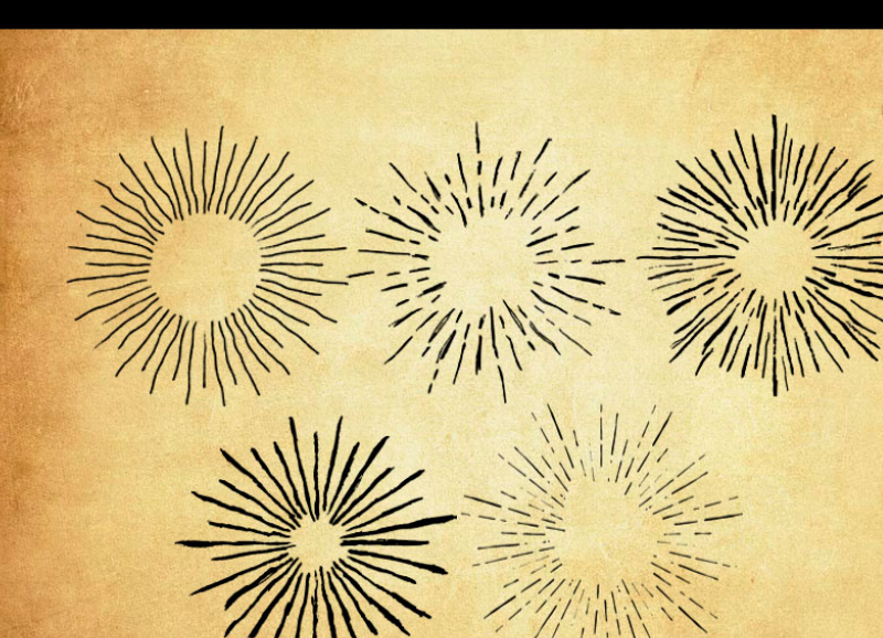 烟花爆炸特效PS笔刷