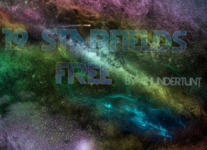 璀璨的星空背景装饰笔刷