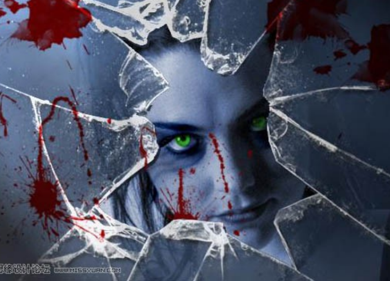 碎玻璃笔刷