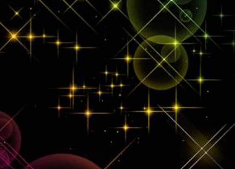 绚丽梦幻星光装饰笔刷