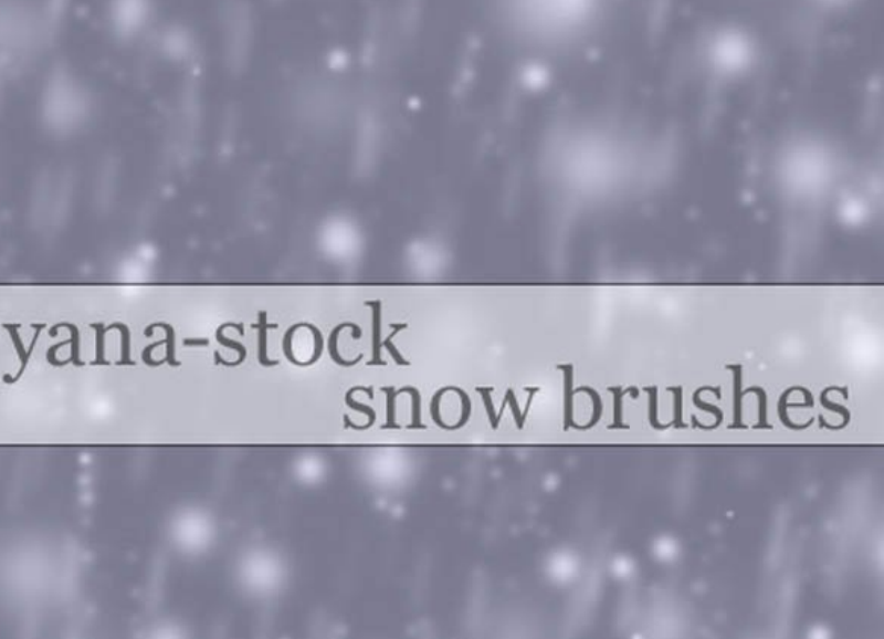 超酷的冬季雪花装饰笔刷