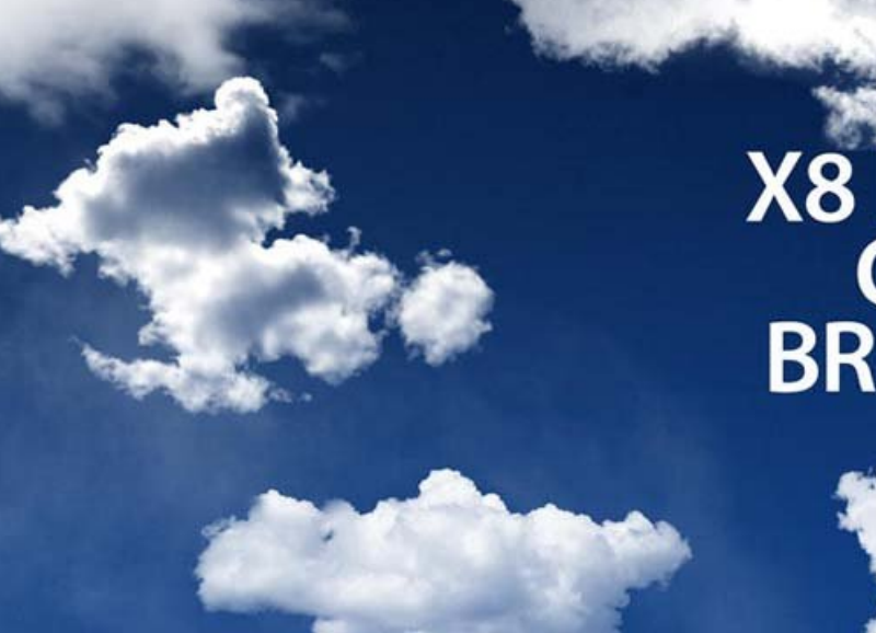 高清晰白云和云朵装饰笔刷