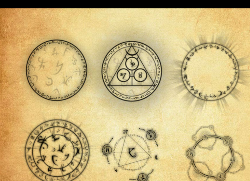 魔法光圈和魔法盾PS笔刷