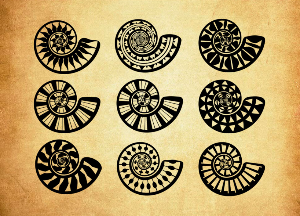 106款螺旋状创意图案PS笔刷 - 专业106款螺旋状创意图案设计素材，适配Photoshop各类创作场景-25虚拟网