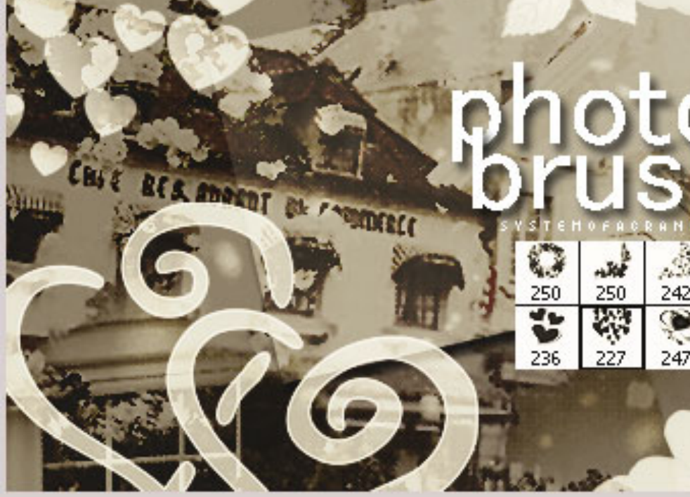 10款爱心和心形装饰PS笔刷 - 专业10款爱心和心形装饰设计素材,适配Photoshop各类创作场景-25虚拟网