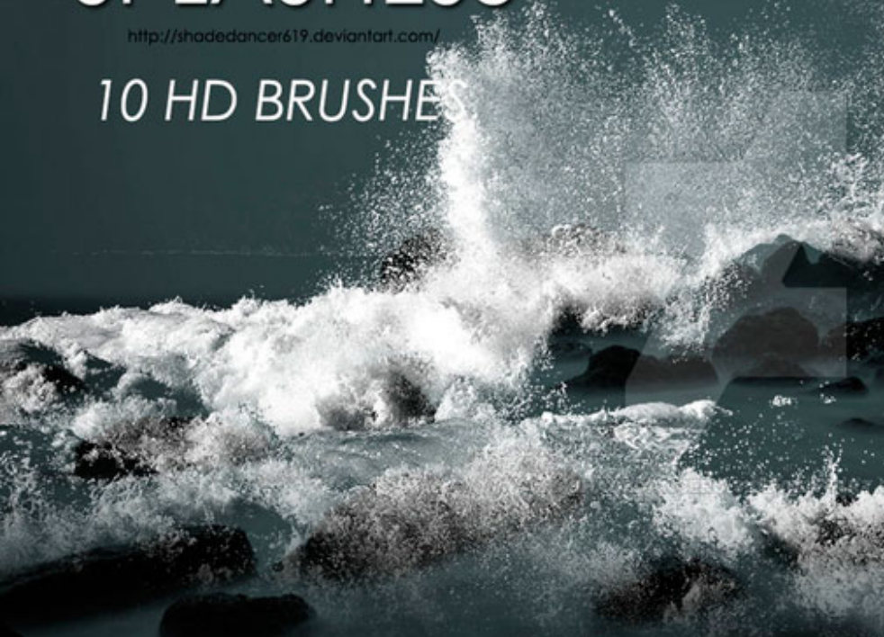 液体和油漆喷溅特效PS笔刷 - 多功能液体和油漆喷溅特效素材，适配各类设计项目-25虚拟网