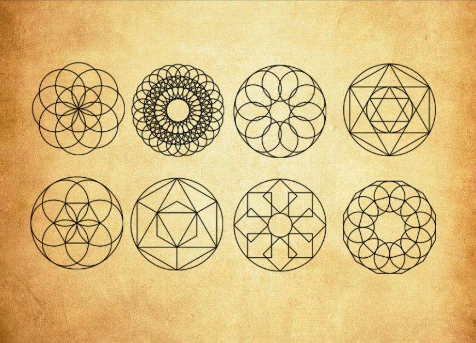 优质16种创意几何图形PS笔刷下载 - 提升16种创意几何图形设计效率，新手也能轻松上手-25虚拟网