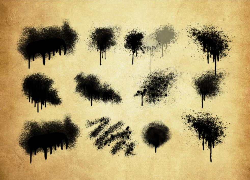 优质20款液体喷溅效果PS笔刷下载 - 提升20款液体喷溅效果设计效率，新手也能轻松上手-25虚拟网