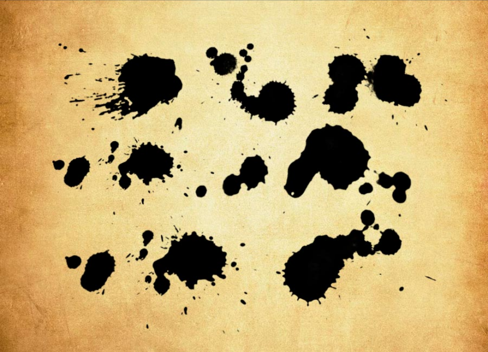 精选20款高清晰墨迹喷溅背景PS笔刷 - 高品质20款高清晰墨迹喷溅背景资源,提升设计优质度-25虚拟网