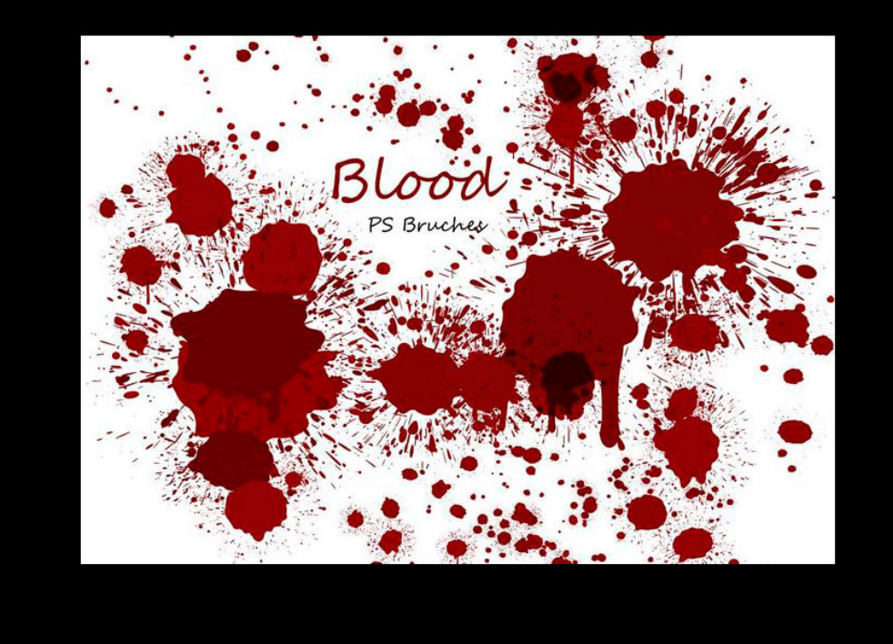20款高清晰血迹喷溅PS笔刷资源 – 精选20款高清晰血迹喷溅元素，适配其他类设计-25虚拟网