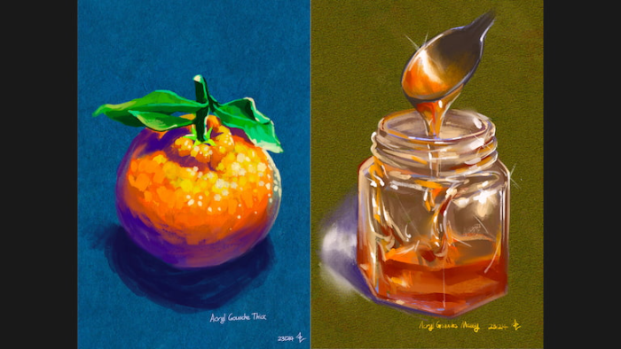 图片[13]-Procreate 丙烯水粉颜料笔刷包 写实风格丙烯质感与色彩创作数字工具-25虚拟网