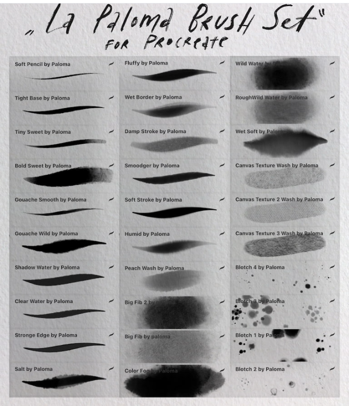 图片[6]-Procreate Aksinja La Paloma水彩画笔包 写实风格水彩效果与纹理创作数字工具-25虚拟网