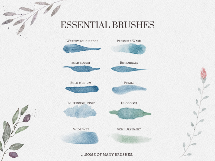 图片[3]-Procreate 卓越水彩笔刷套装 写实风格逼真水彩效果与多元创作数字工具-25虚拟网