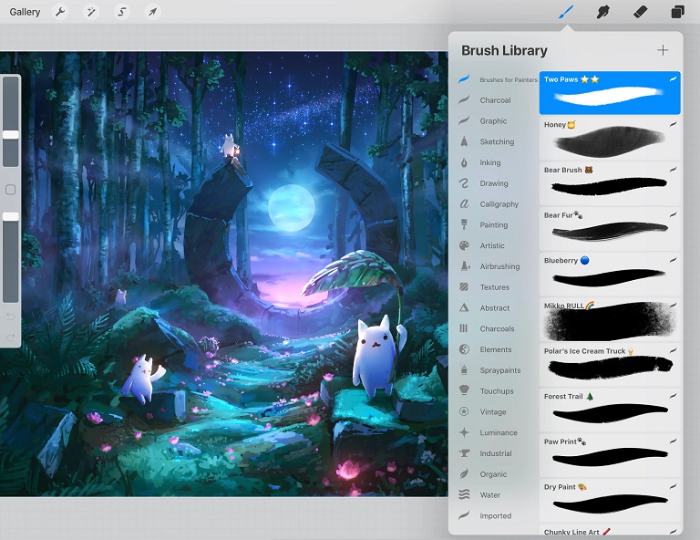 图片[6]-Procreate上漆绘画笔刷 10支仿颜料涂料笔刷 数字艺术创作工具包-25虚拟网
