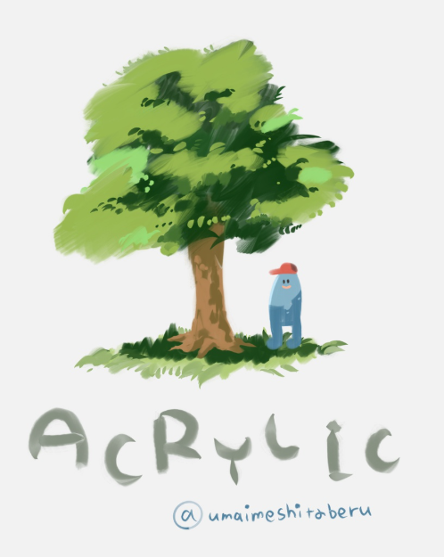 Procreate 丙烯酸颜料风格笔刷 丙烯质感表现 适配艺术插画与色彩创作-25虚拟网