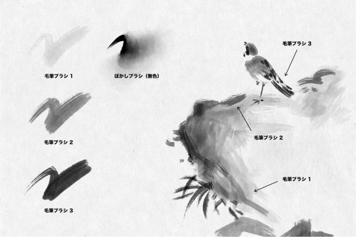 图片[3]-Procreate 墨刷套装 16种墨刷+4种纸纹理 适配水墨风格插画与书法创作-25虚拟网