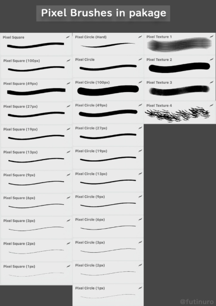 图片[2]-Procreate ドット絵ブラシ像素画笔刷 像素艺术质感 适配复古游戏与像素创作-25虚拟网