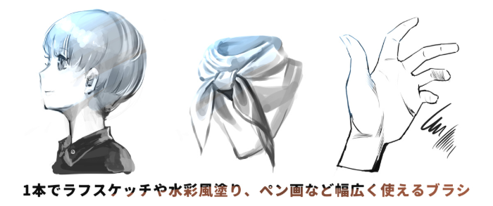 图片[3]-Procreate マルチ水彩ブラシ（多功能水彩画笔） 线描涂抹双用 适配草稿与水彩创作-25虚拟网