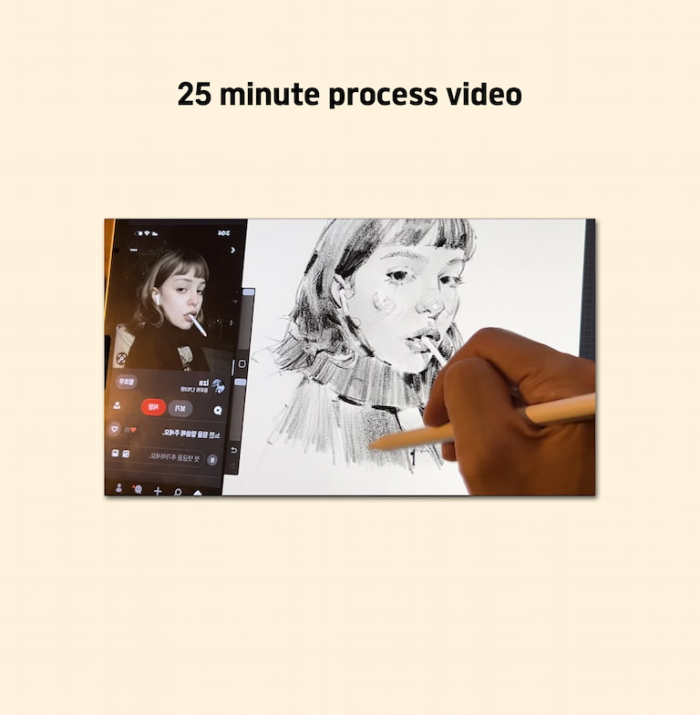 图片[7]-Procreate Brooks Kim 20 Sketch Pencil Brushes（20支素描铅笔笔刷）套装 写实素描质感 适配人像与速写创作-25虚拟网