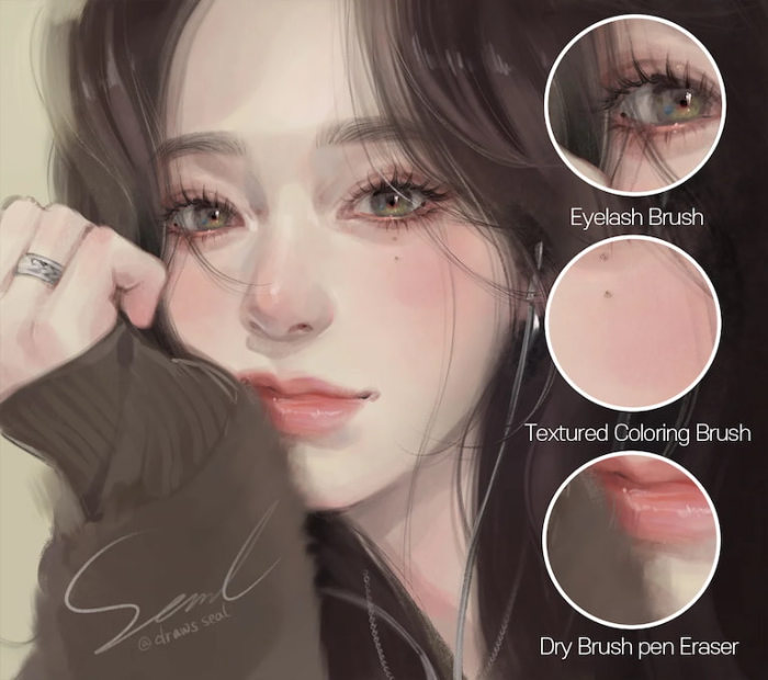 图片[6]-Procreate 质感人像笔刷套装 多维度质感表现 适配人像与细节创作-25虚拟网