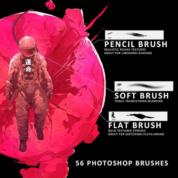 图片[2]-Procreate & Photoshop Chun Lo笔刷组 潮流风格插画与纹理创作数字工具-25虚拟网