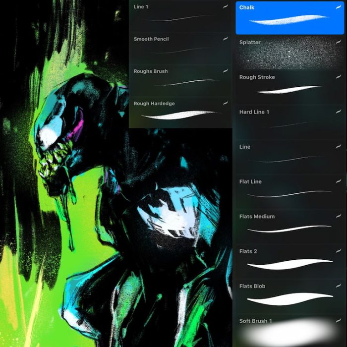 图片[3]-Procreate & Photoshop Chun Lo笔刷组 潮流风格插画与纹理创作数字工具-25虚拟网