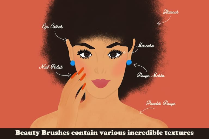 图片[2]-Procreate 女士美容美妆笔刷组 复古风格面部美妆与纹理表现数字工具-25虚拟网