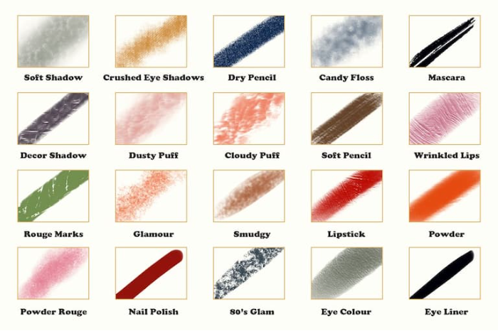 图片[6]-Procreate 女士美容美妆笔刷组 复古风格面部美妆与纹理表现数字工具-25虚拟网