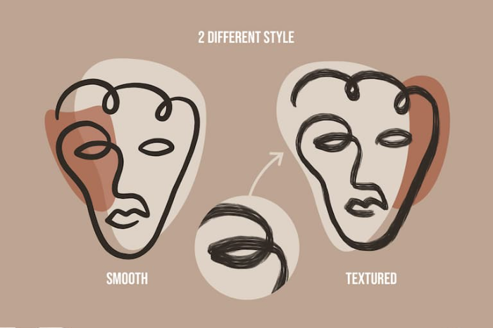 图片[2]-Procreate 艺术人脸轮廓印章笔刷组 抽象风格人脸艺术创作数字工具-25虚拟网