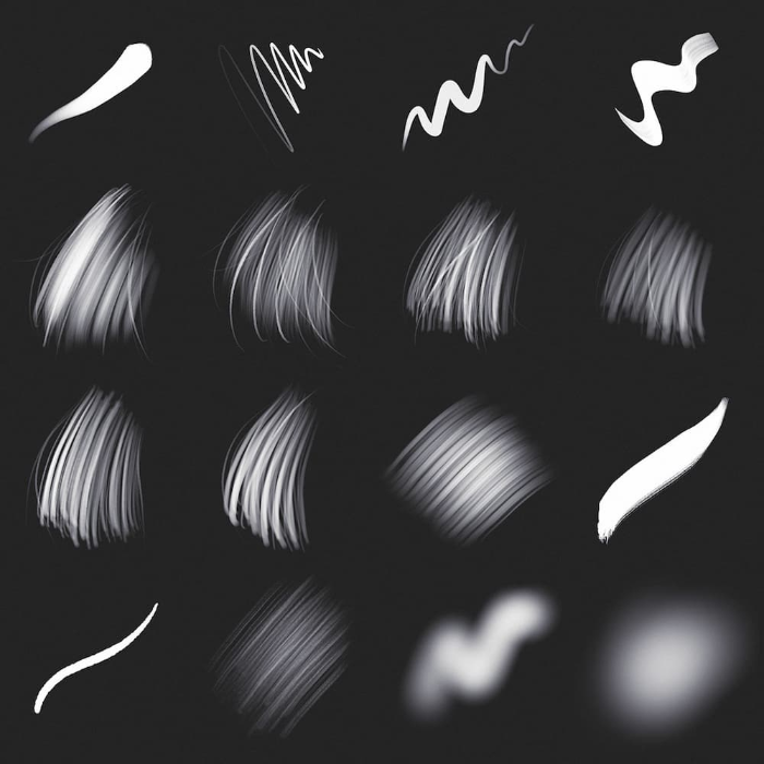 图片[2]-Procreate 宝藏头发笔刷组 全能风格头发创作与细节表现数字工具-25虚拟网