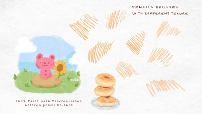 图片[2]-Procreate彩色铅笔画笔套装 33支多类型笔刷 助力可爱风与写实彩铅质感创作-25虚拟网