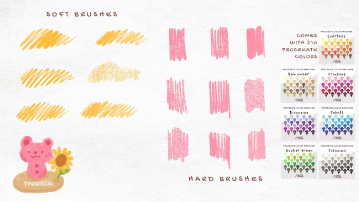 图片[4]-Procreate彩色铅笔画笔套装 33支多类型笔刷 助力可爱风与写实彩铅质感创作-25虚拟网